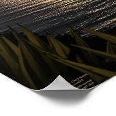 Awake O Morning Psalm 5:3 Sonnenaufgang Matte Post Poster (Ecke)