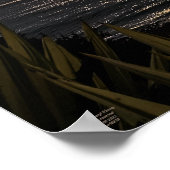 Awake O Morning Psalm 5:3 Sunrise Matte Poster (Ecke)