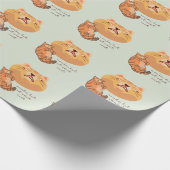 Awake Orange Cat Geschenkpapier (Ecke)