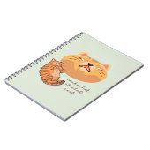 Awake Orange Cat Notizblock (Linke Seite)