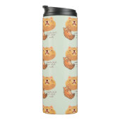 Awake Orange Cat Thermosbecher (Nach rechts gedreht)