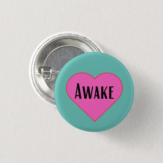 Awake - pinback button (Vorne & Hinten)