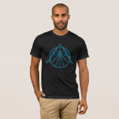 "Awaken" Alleskönnendes Auge & Heilige Geometrie S T-Shirt (Vorne ganz)