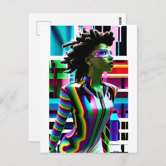 Awakened Hero Postkarte (Vorne/Hinten)