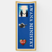 Awana Club Ministry Blue Kid's Fotos Church Banner (Vertikal)