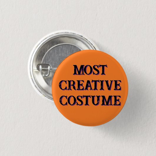 Award-Button "Most Creative Costume" Button (Vorne & Hinten)