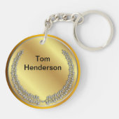 Award Gewinner Gold Silber Award Personalisierter Schlüsselanhänger (Rückseite)