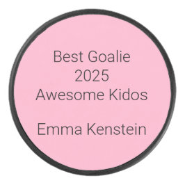 Award in Carnation Pink:  Eishockey Puck