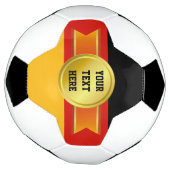 AWARD RIBBON gold III + Ihr Backgr. & Text Fußball (Gedreht)