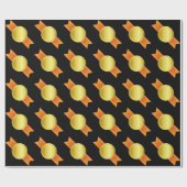 AWARD RIBBON gold III + Ihr Backgr. & Text Geschenkpapier (Flach)