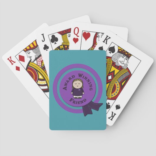 Award Sieger Friend Playing Cards Spielkarten (Rückseite)