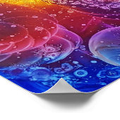 Award Winning Hand Painted Abstract Painting Poster (Ecke)