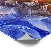 Award-Winning Hand Painted Gouache Flowers Poster (Ecke)