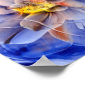 Awarded Hand Painted Abstract Floral Poster (Ecke)