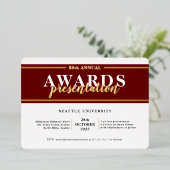 AWARDS DINNER Moderne Veranstaltung einfache burgu Folieneinladung (Stehend vorne)