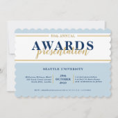 AWARDS DINNER Moderne Veranstaltung einfache marin Einladung (Vorderseite)