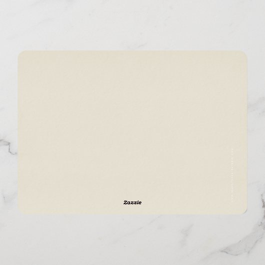 AWARDS DINNER Modernes Ereignis einfache dunkelgrü Folieneinladung (Rückseite)