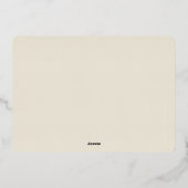 AWARDS DINNER Modernes Event, einfach schwarze Kra Folieneinladung (Rückseite)