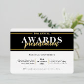 AWARDS DINNER Modernes Event mit extravagantem Sch Folieneinladung (Stehend vorne)