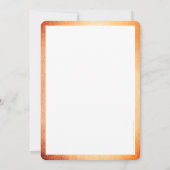 AWARDS GALA DINNER elegantes Business Kupfer schwa Einladung (Rückseite)