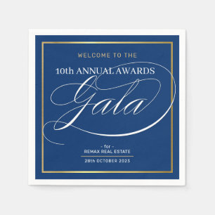 AWARDS GALA DINNER Modernes Business dunkelblaues  Serviette