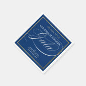 AWARDS GALA DINNER Modernes Business dunkelblaues  Serviette (Ecke)