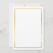 AWARDS GALA DINNER Modernes Business Gold schwarz Einladung (Rückseite)