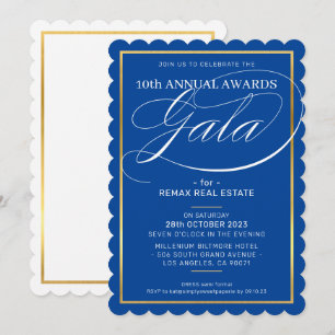 AWARDS GALA DINNER Modernes Business königliches b Einladung