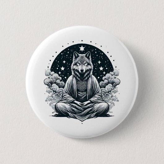 Aware Wolf Button (Vorderseite)