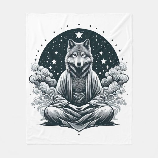 Aware Wolf Fleecedecke (Vorderseite)
