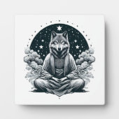 Aware Wolf Fotoplatte (Vorderseite)