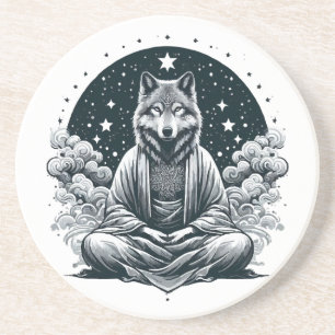 Aware Wolf Getränkeuntersetzer