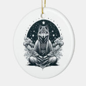 Aware Wolf Keramik Ornament (Links)