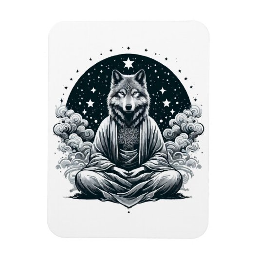 Aware Wolf Magnet (Vertikal)