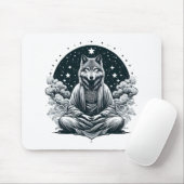 Aware Wolf Mousepad (Mit Mouse)