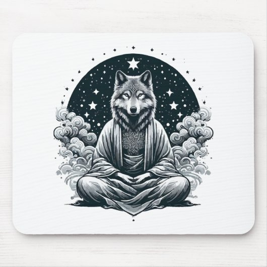 Aware Wolf Mousepad (Vorne)
