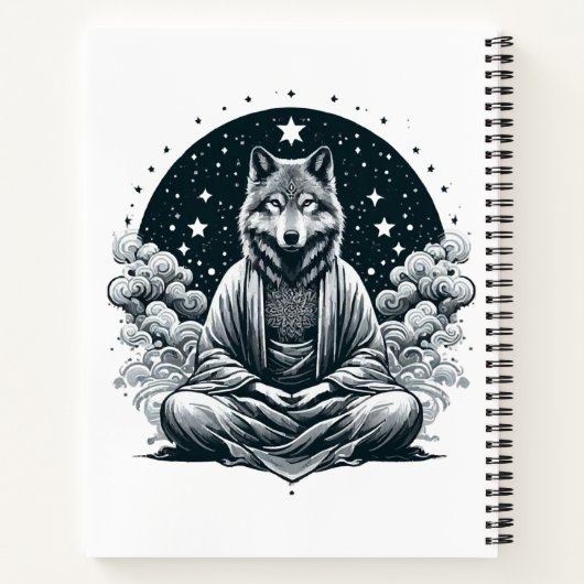 Aware Wolf Notizblock (Rückseite)