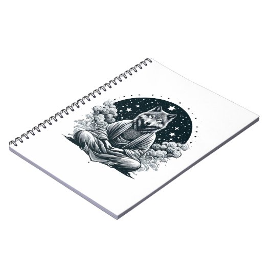 Aware Wolf Notizblock (Linke Seite)