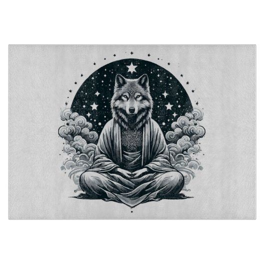 Aware Wolf Schneidebrett (Vorderseite)