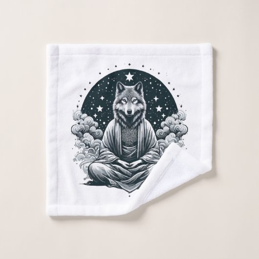 Aware Wolf Waschlappen (Waschlappen)