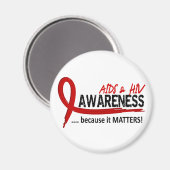 Awareness 2 AIDS Magnet (Vorderseite/Rückseite)