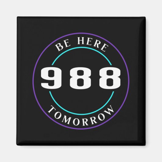 Awareness 988 Suicide Prevention Magnet (Vorne)