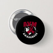 Awareness Arteriovenöse Malformation Button (Vorne & Hinten)