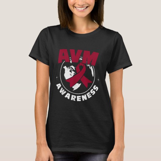 Awareness Arteriovenöse Malformation T-Shirt (Vorderseite)