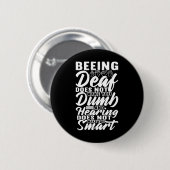 Awareness Asign Language American Sign Language Button (Vorne & Hinten)