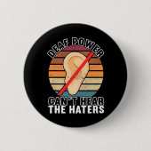 Awareness Asign Language American Sign Language Button (Vorderseite)