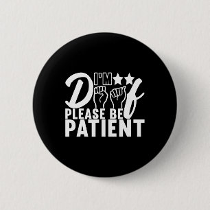 Awareness Asign Language American Sign Language Button