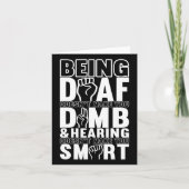 Awareness Asign Language American Sign Language Karte (Vorderseite)