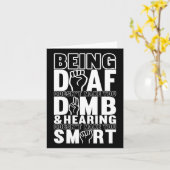 Awareness Asign Language American Sign Language Karte (Gelbe Blume)