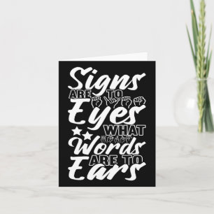 Awareness Asign Language American Sign Language Karte